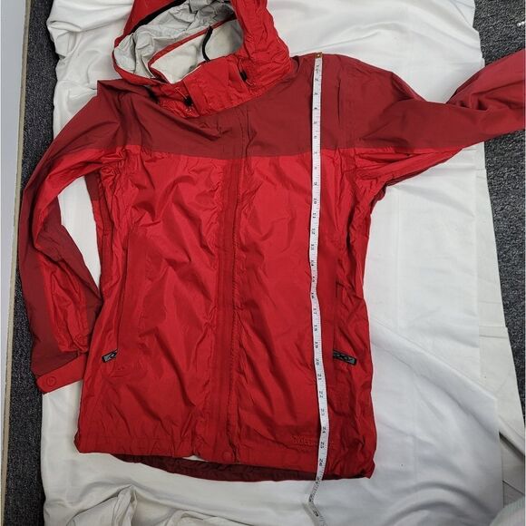 MARMOT jacket burgundy red precip eco packable coat M - Picture 15 of 17